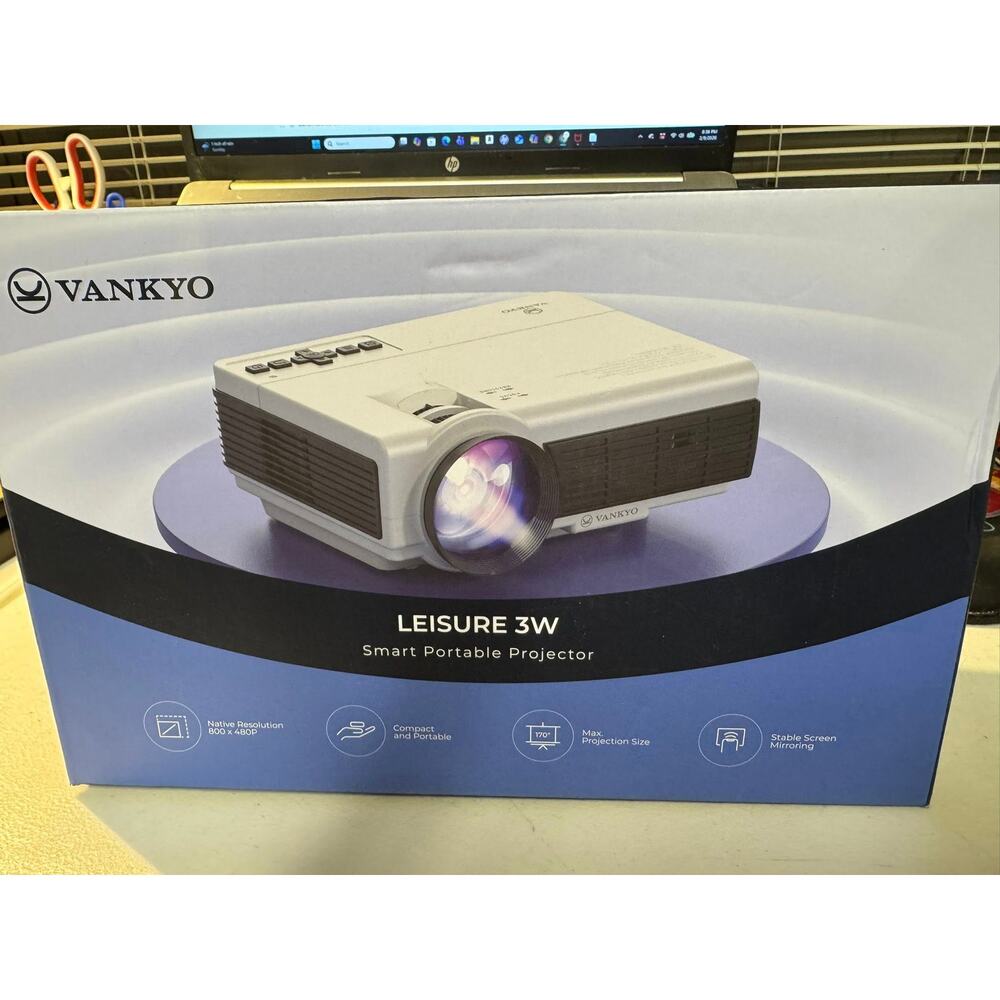 New Vankyo Leisure 3W Mini Projector - White